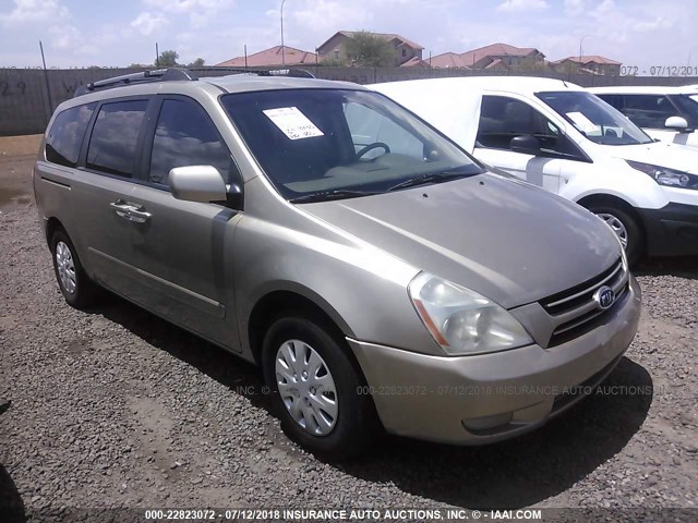 KNDMB233866090422 - 2006 KIA SEDONA EX/LX Dark Brown photo 1