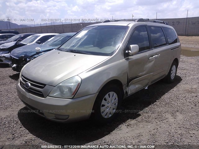 KNDMB233866090422 - 2006 KIA SEDONA EX/LX Dark Brown photo 2