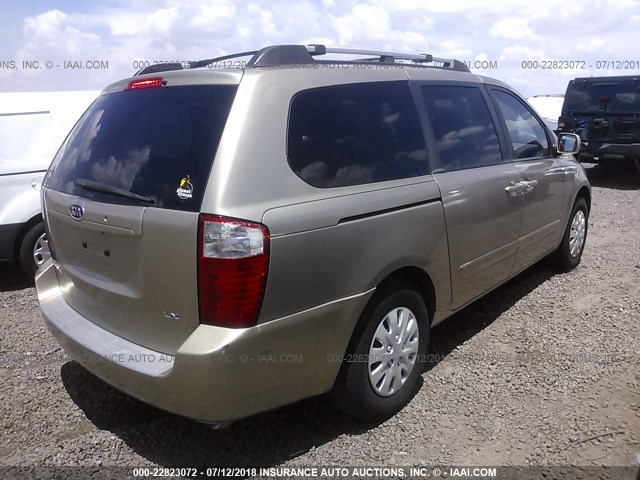 KNDMB233866090422 - 2006 KIA SEDONA EX/LX Dark Brown photo 4