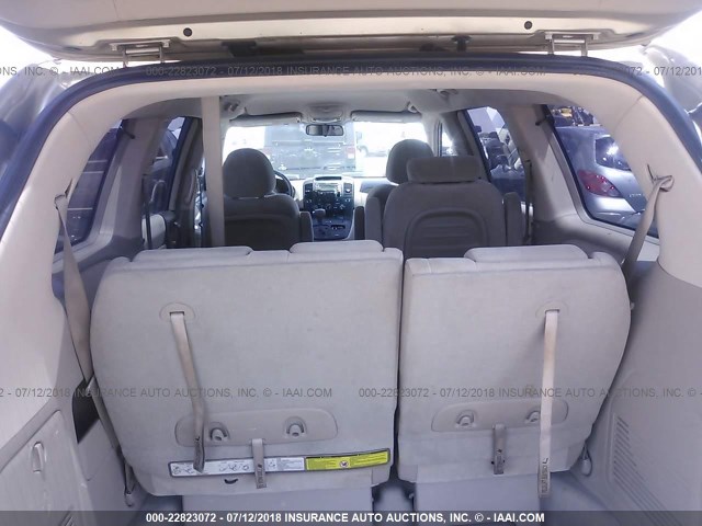 KNDMB233866090422 - 2006 KIA SEDONA EX/LX Dark Brown photo 8