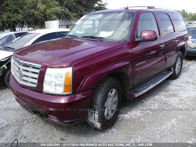 1GYEK63N34R197140 - 2004 CADILLAC ESCALADE LUXURY RED photo 2