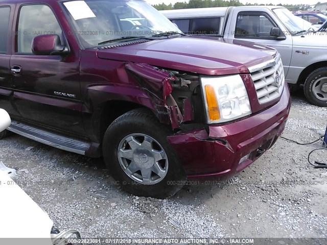 1GYEK63N34R197140 - 2004 CADILLAC ESCALADE LUXURY RED photo 6