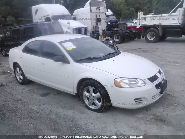 1B3EL46R65N616291 - 2005 DODGE STRATUS SXT WHITE photo 1