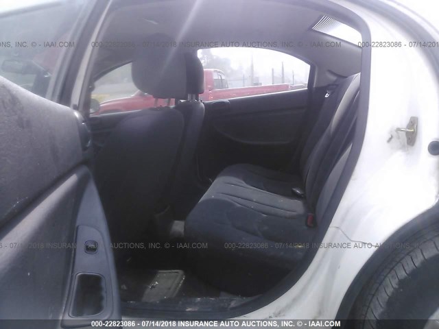 1B3EL46R65N616291 - 2005 DODGE STRATUS SXT WHITE photo 8