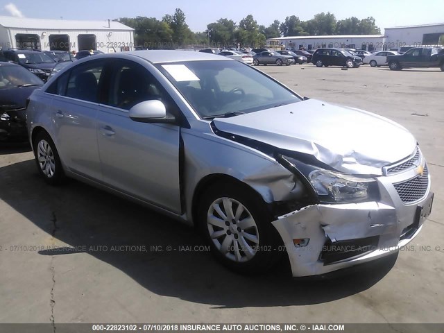 1G1PF5S94B7240239 - 2011 CHEVROLET CRUZE LT SILVER photo 1