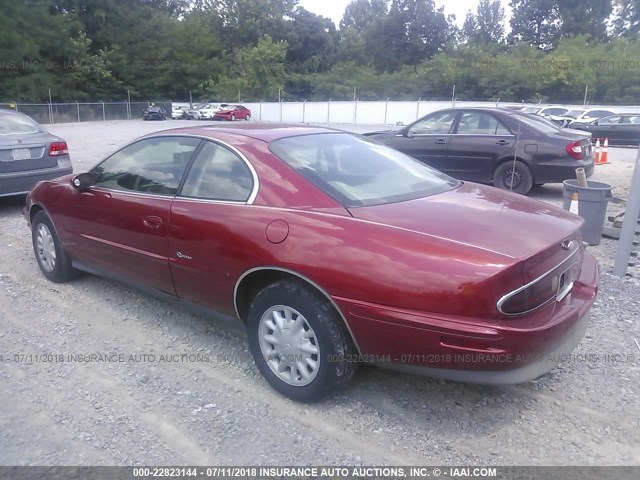 1G4GD2211W4700224 - 1998 BUICK RIVIERA RED photo 3