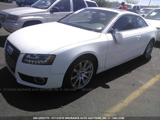 WAUVFAFR3CA005012 - 2012 AUDI A5 PRESTIGE WHITE photo 2