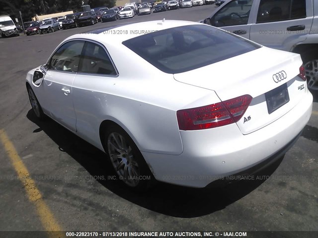 WAUVFAFR3CA005012 - 2012 AUDI A5 PRESTIGE WHITE photo 3