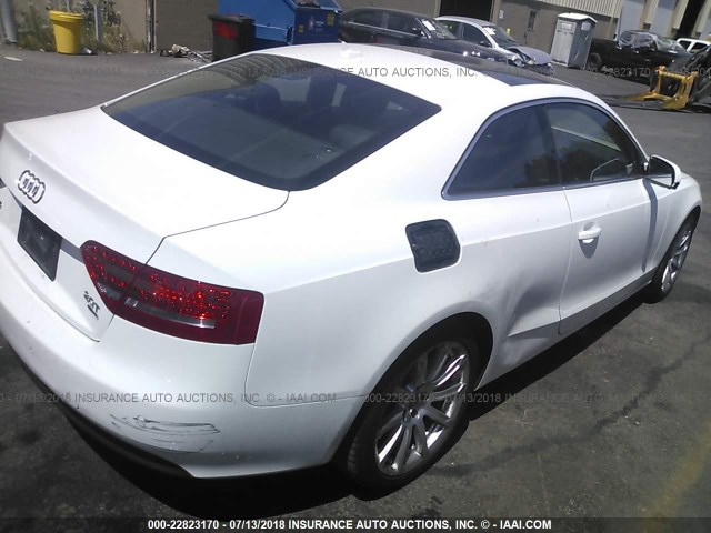 WAUVFAFR3CA005012 - 2012 AUDI A5 PRESTIGE WHITE photo 4