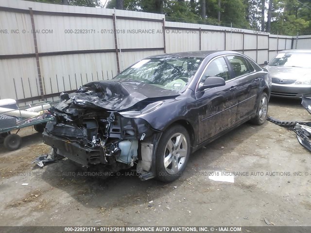 1G1ZB5EBXAF258767 - 2010 CHEVROLET MALIBU LS ნაცრისფერი ფოტო 2