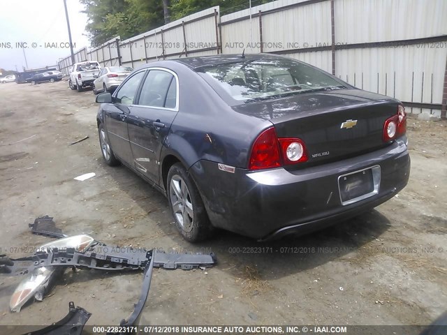 1G1ZB5EBXAF258767 - 2010 CHEVROLET MALIBU LS ნაცრისფერი ფოტო 3