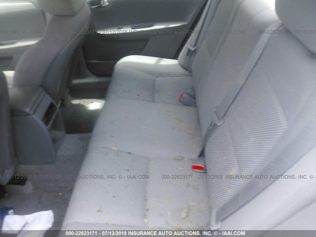 1G1ZB5EBXAF258767 - 2010 CHEVROLET MALIBU LS ნაცრისფერი ფოტო 8