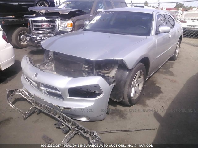 2B3CA3CV2AH310233 - 2010 DODGE CHARGER SXT SILVER photo 2