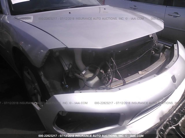 2B3CA3CV2AH310233 - 2010 DODGE CHARGER SXT SILVER photo 6