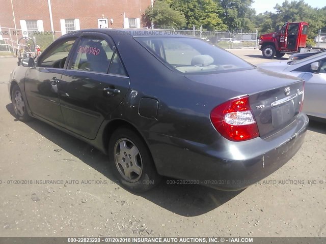 4T1BF32KX2U525789 - 2002 TOYOTA CAMRY LE/XLE/SE 绿色 照片 3