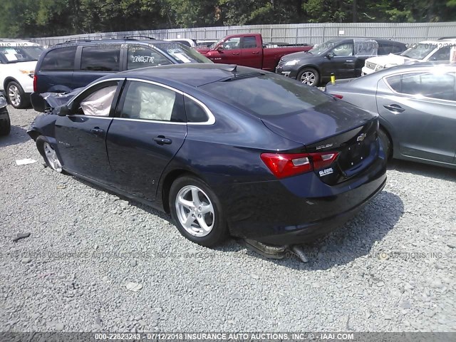 1G1ZB5ST7JF137627 - 2018 CHEVROLET MALIBU LS ლურჯი ფოტო 3