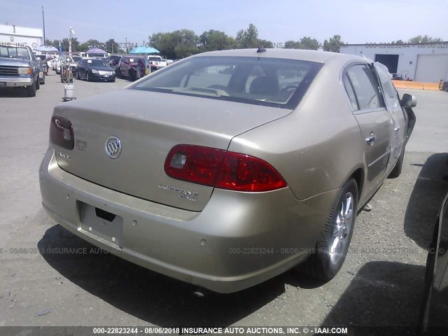 1G4HD57276U131547 - 2006 BUICK LUCERNE CXL GOLD photo 4