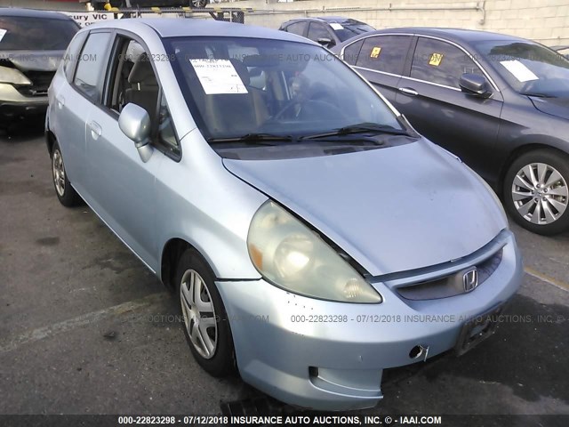 JHMGD38447S002133 - 2007 HONDA FIT BLUE photo 1