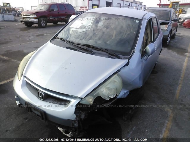 JHMGD38447S002133 - 2007 HONDA FIT BLUE photo 2