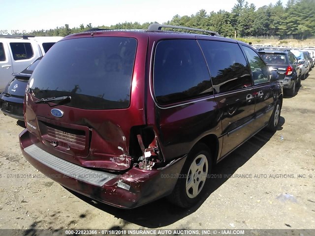 2FMZA51646BA61570 - 2006 FORD FREESTAR SE RED photo 4