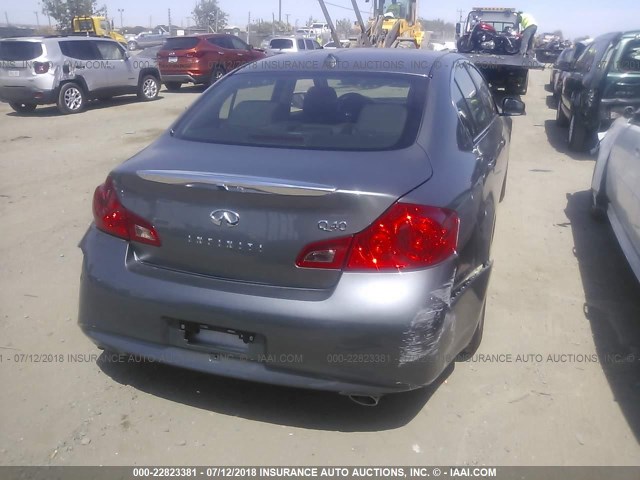 JN1CV6AP0FM502508 - 2015 INFINITI Q40 GRAY photo 6