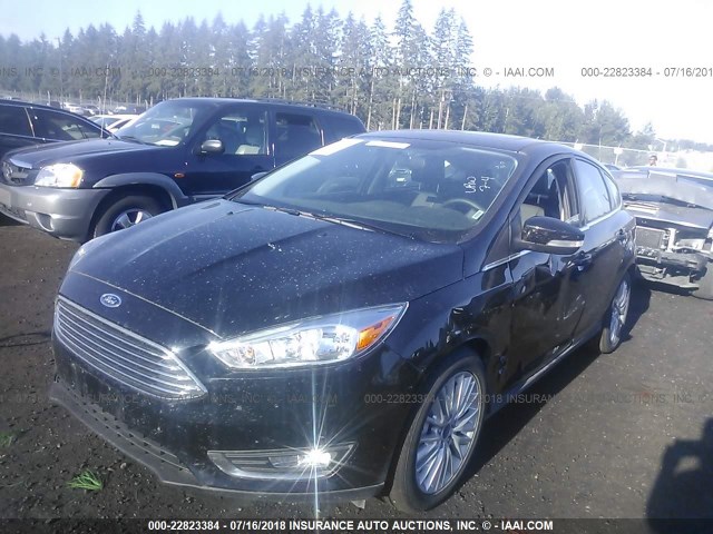 1FADP3N28JL295900 - 2018 FORD FOCUS TITANIUM BLACK photo 2