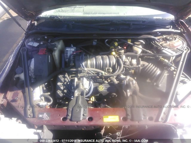 2G4WB55K611105221 - 2001 BUICK REGAL LS 栗色 照片 10