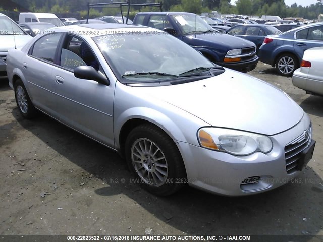 1C3EL46J45N581389 - 2005 CHRYSLER SEBRING SILVER photo 1