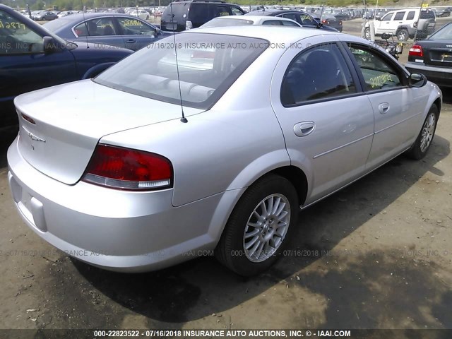 1C3EL46J45N581389 - 2005 CHRYSLER SEBRING SILVER photo 4