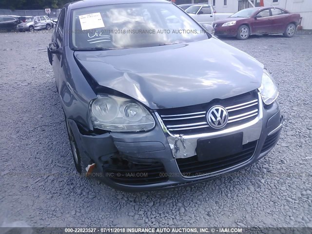 3VWRZ7AJ4AM008207 - 2010 VOLKSWAGEN JETTA SE/SEL GRAY photo 6