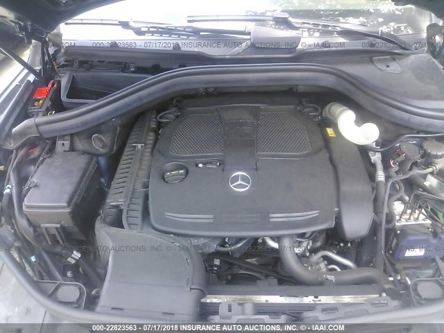 4JGDA5HBXEA358737 - 2014 MERCEDES-BENZ ML 350 4MATIC Dark Blue photo 10