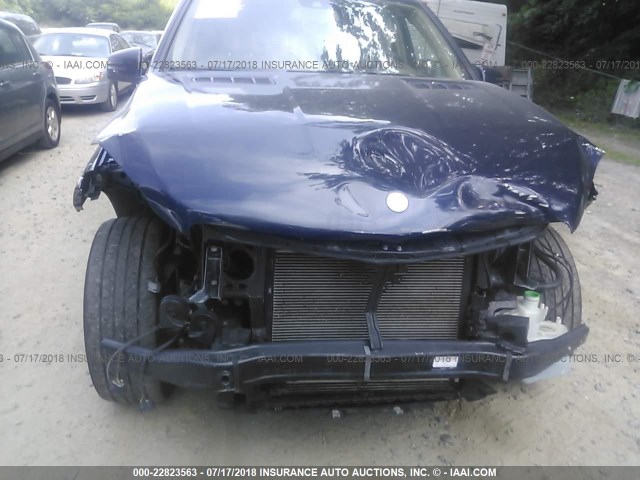 4JGDA5HBXEA358737 - 2014 MERCEDES-BENZ ML 350 4MATIC Dark Blue photo 6