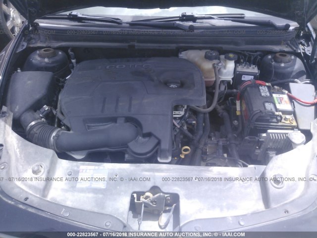 1G1ZC5EU9CF381171 - 2012 CHEVROLET MALIBU 1LT შავი ფოტო 10