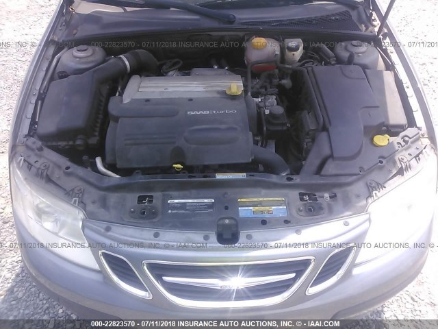 YS3FD49Y771014411 - 2007 SAAB 9-3 2.0T GRAY photo 10