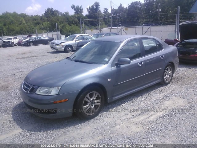 YS3FD49Y771014411 - 2007 SAAB 9-3 2.0T GRAY photo 2