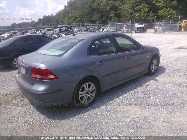 YS3FD49Y771014411 - 2007 SAAB 9-3 2.0T GRAY photo 4