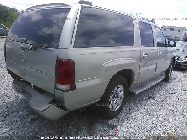 3GYFK66N55G242953 - 2005 CADILLAC ESCALADE ESV GOLD photo 4