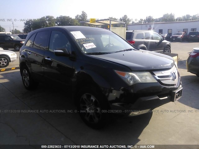 2HNYD28477H530489 - 2007 ACURA MDX TECHNOLOGY BLACK photo 1