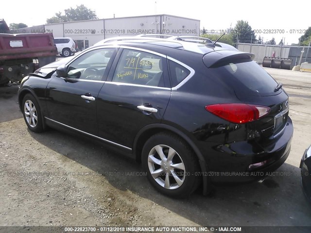 JNKAJ09F58M360103 - 2008 INFINITI EX35 JOURNEY BLACK photo 3