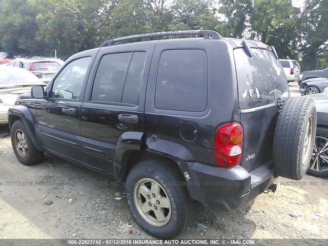 1J4GK58K34W273720 - 2004 JEEP LIBERTY LIMITED BLACK photo 3