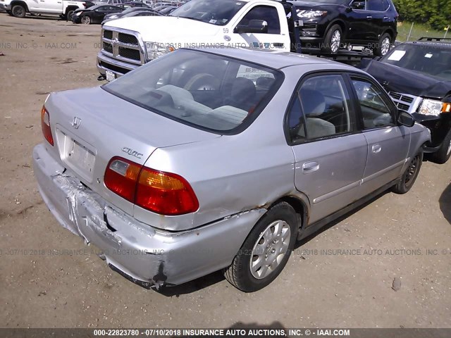 2HGEJ6615YH539356 - 2000 HONDA CIVIC SE SILVER photo 4