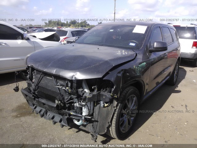 1C4RDHAG8FC113787 - 2015 DODGE DURANGO SXT GRAY photo 2