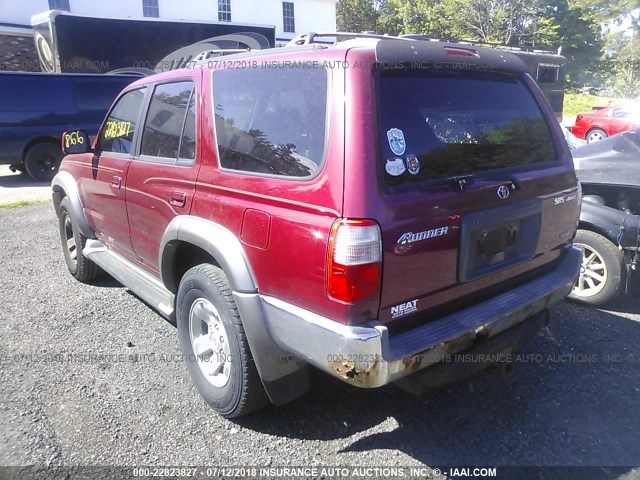 JT3HN86R7Y0272750 - 2000 TOYOTA 4RUNNER SR5 RED photo 3