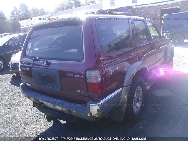 JT3HN86R7Y0272750 - 2000 TOYOTA 4RUNNER SR5 RED photo 4