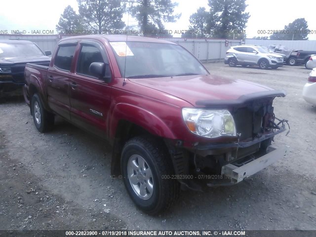 3TMJU62N39M089075 - 2009 TOYOTA TACOMA DOUBLE CAB PRERUNNER RED photo 1