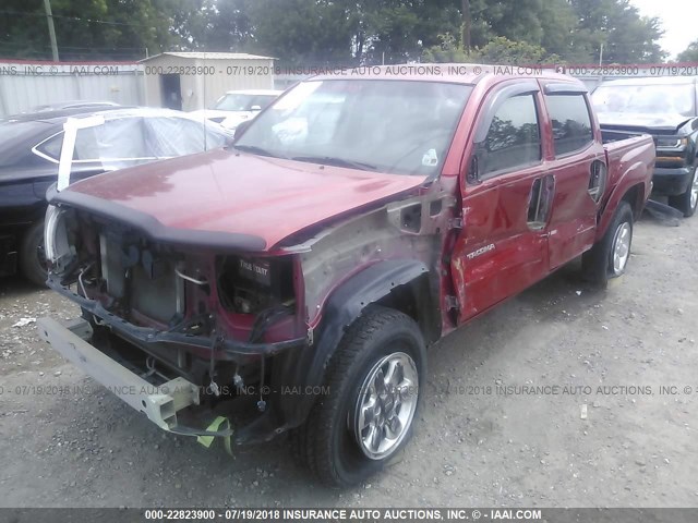 3TMJU62N39M089075 - 2009 TOYOTA TACOMA DOUBLE CAB PRERUNNER RED photo 2