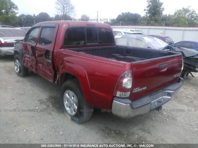 3TMJU62N39M089075 - 2009 TOYOTA TACOMA DOUBLE CAB PRERUNNER RED photo 3
