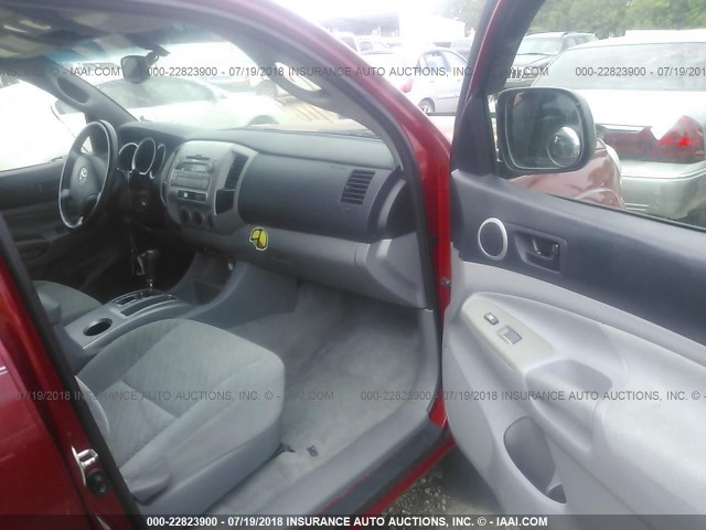 3TMJU62N39M089075 - 2009 TOYOTA TACOMA DOUBLE CAB PRERUNNER RED photo 5