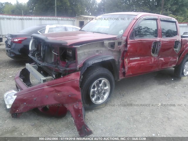 3TMJU62N39M089075 - 2009 TOYOTA TACOMA DOUBLE CAB PRERUNNER RED photo 6