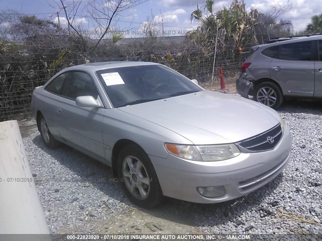 2T1CF28P21C478159 - 2001 TOYOTA CAMRY SOLARA SE/SLE SILVER photo 1